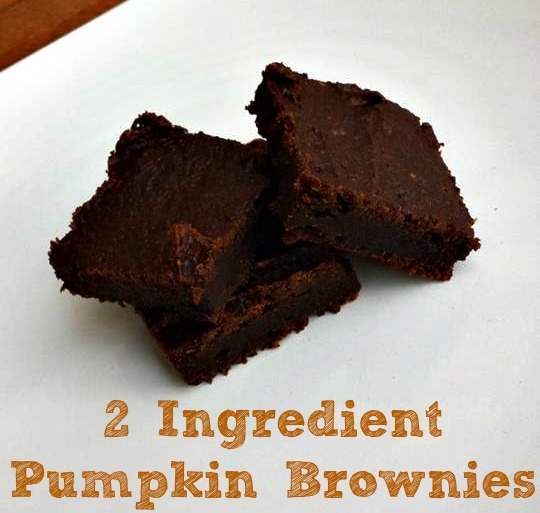 2 Ingredient Pumpkin Brownies Done