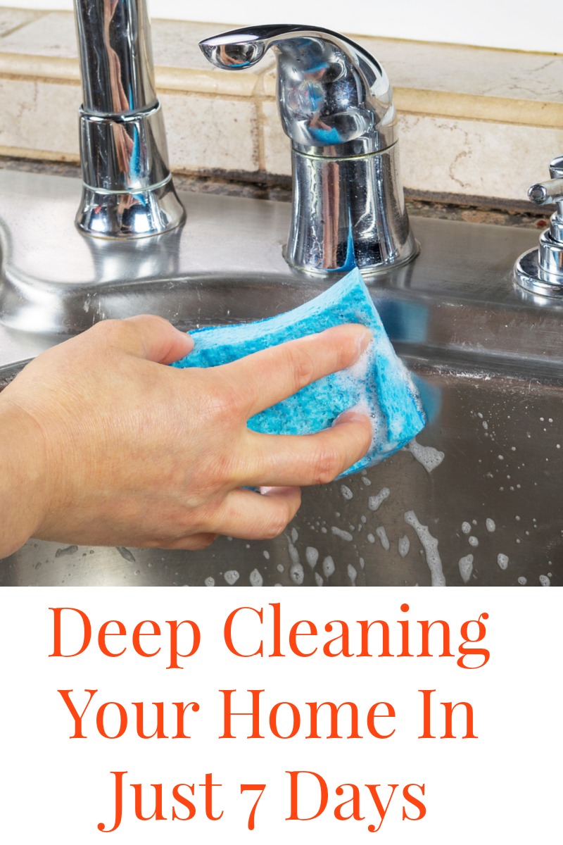 These are easy was for Deep Cleaning Your Home in Just 7 Days!! It is crazy how easy this can be to do and also to maintain.